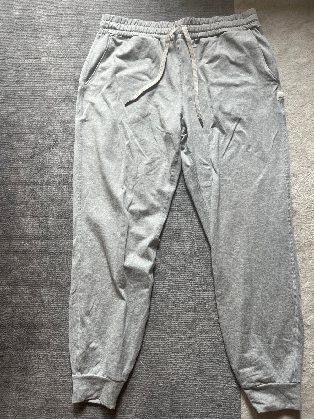 Vuori Light Gray Drawstring Joggers